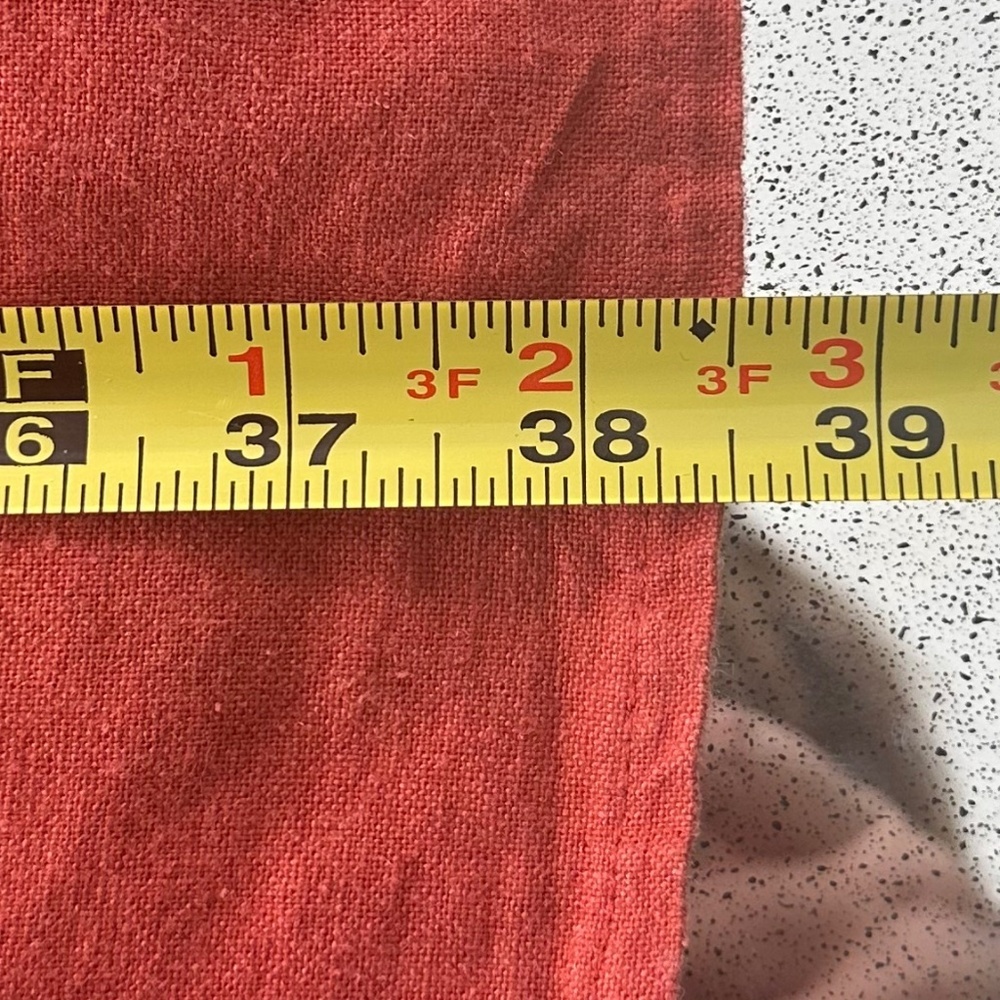 OLD NAVY - Burnt Red Linen Blend Short Sleeved Shirt Dress / Tunic - Picture 12 of 12